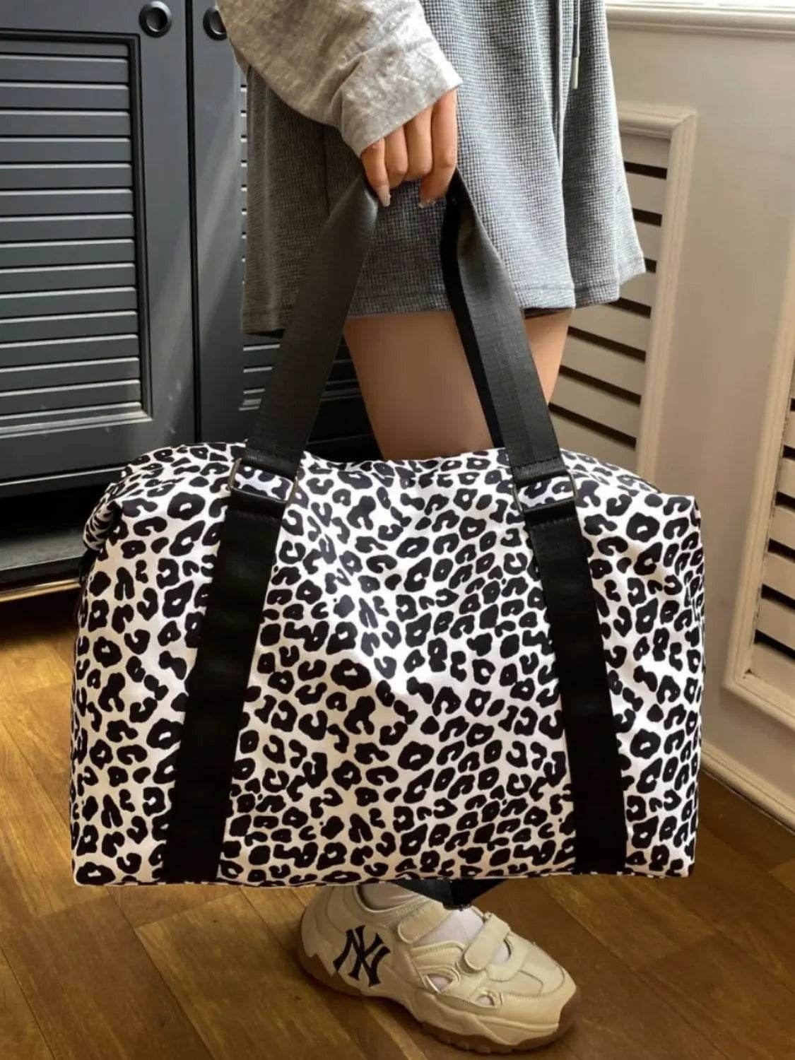 Oxford Cloth Leopard 2-Piece Bag Set - Velveta Studio