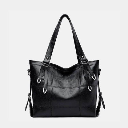 PU Leather Medium Handbag - Velveta Studio