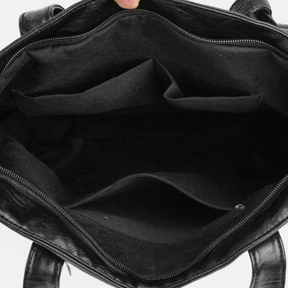 PU Leather Medium Handbag - Velveta Studio