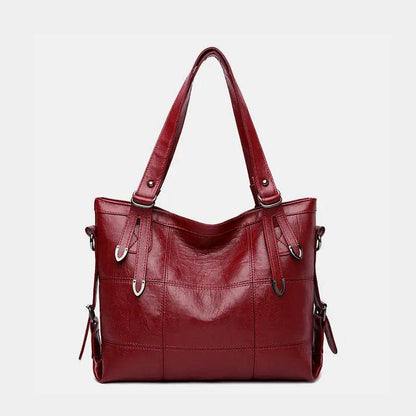 PU Leather Medium Handbag - Velveta Studio