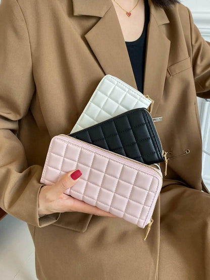 PU Leather Solid Color Wallet - Velveta Studio