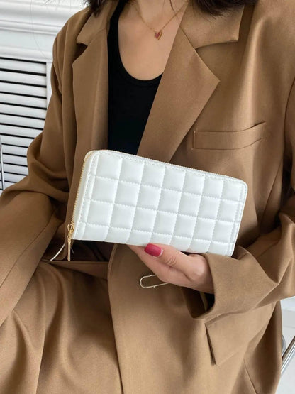 PU Leather Solid Color Wallet - Velveta Studio