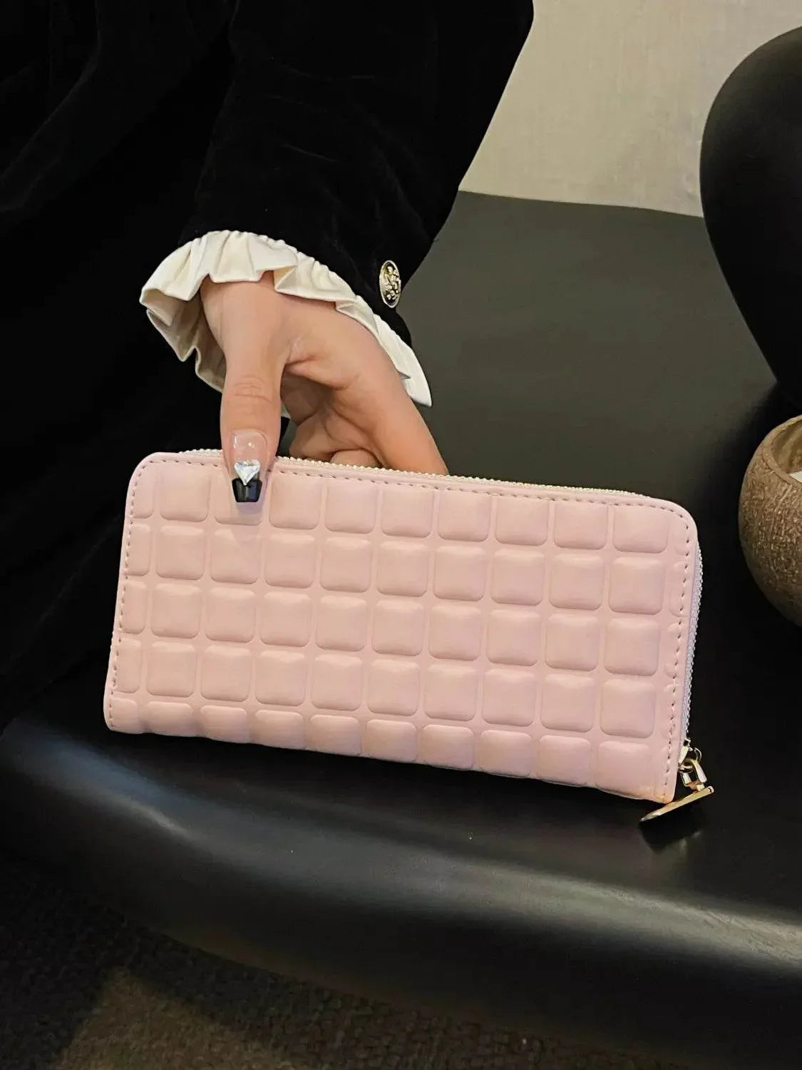 PU Leather Solid Color Wallet - Velveta Studio