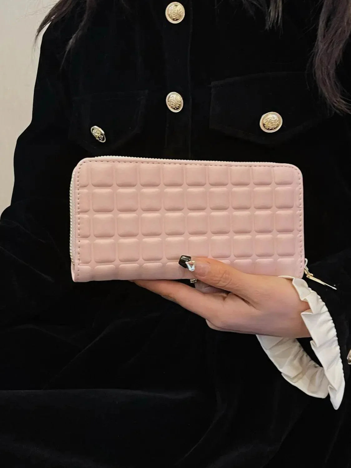 PU Leather Solid Color Wallet - Velveta Studio