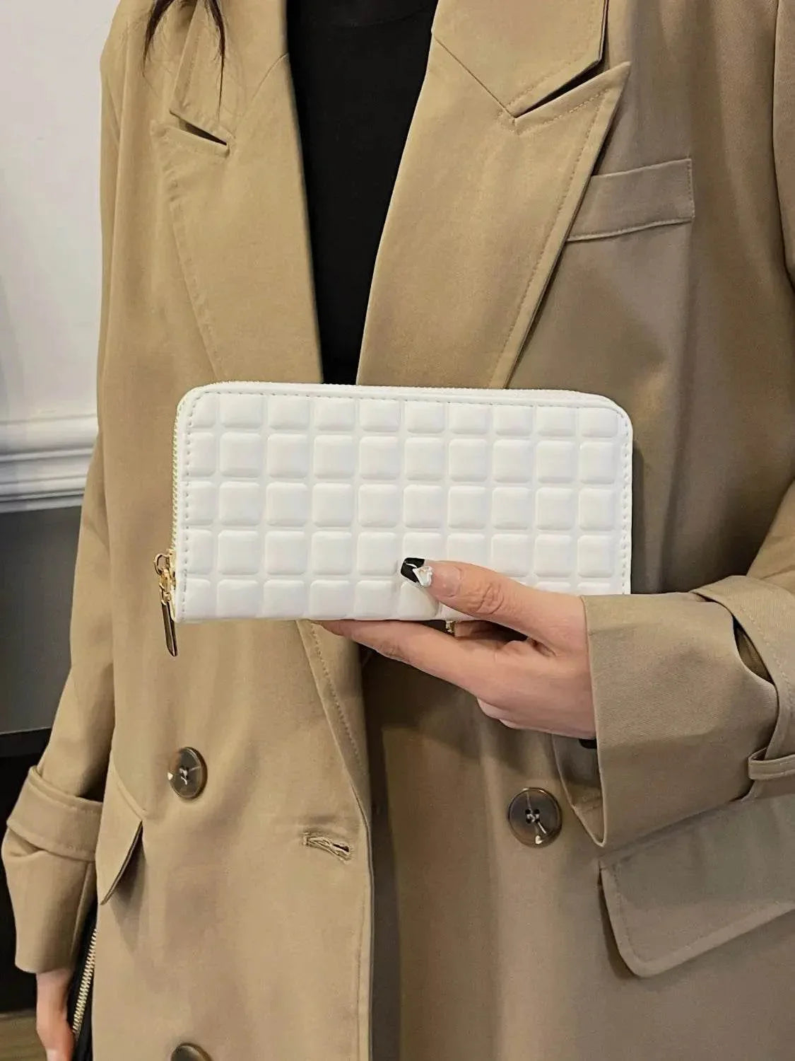 PU Leather Solid Color Wallet - Velveta Studio