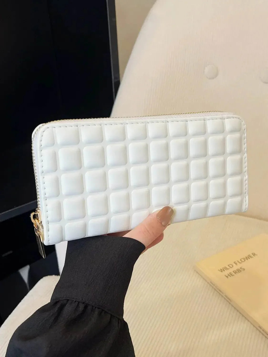PU Leather Solid Color Wallet - Velveta Studio