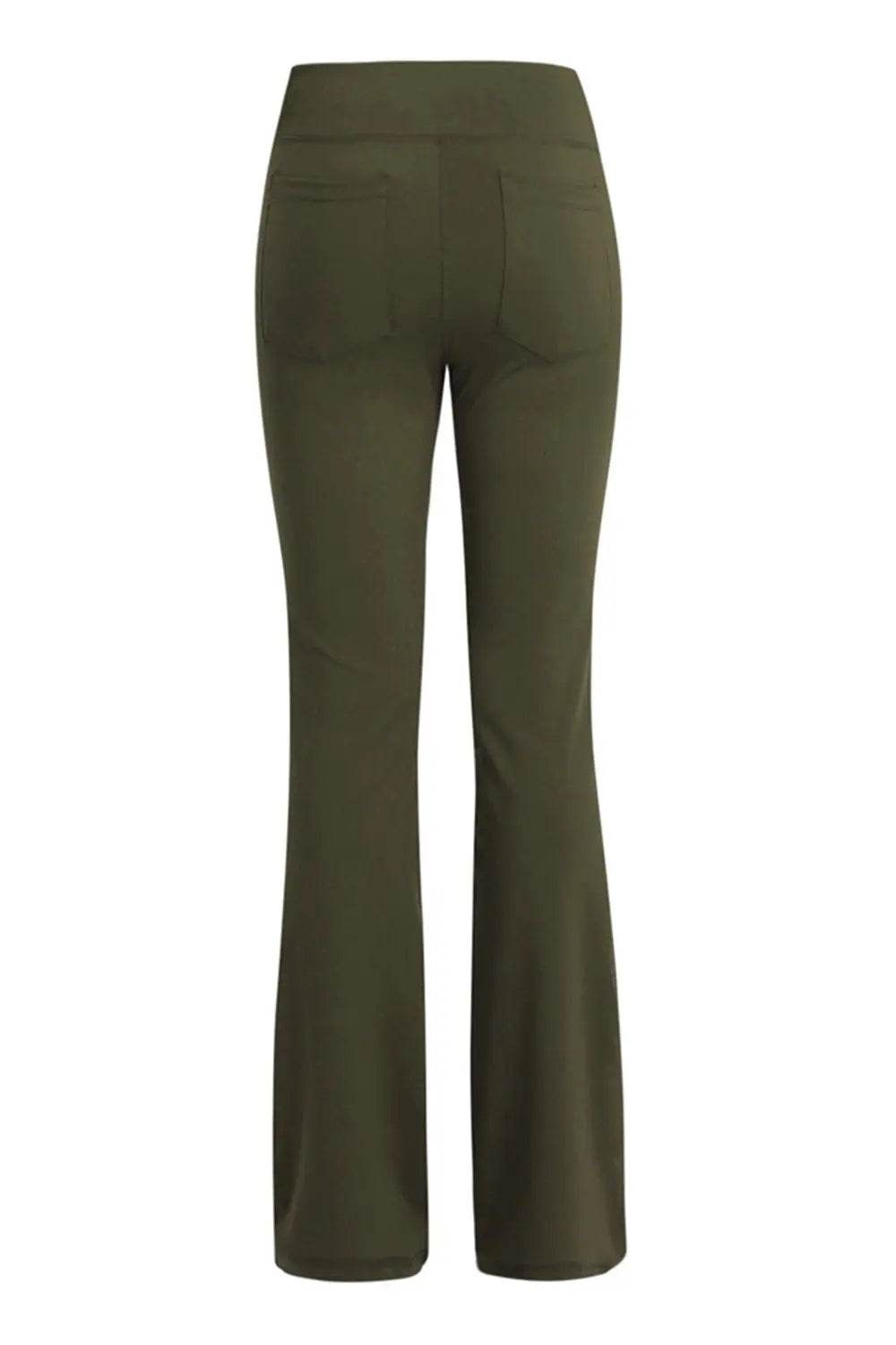 Pocketed High Waist Active Pants - Velveta Studio