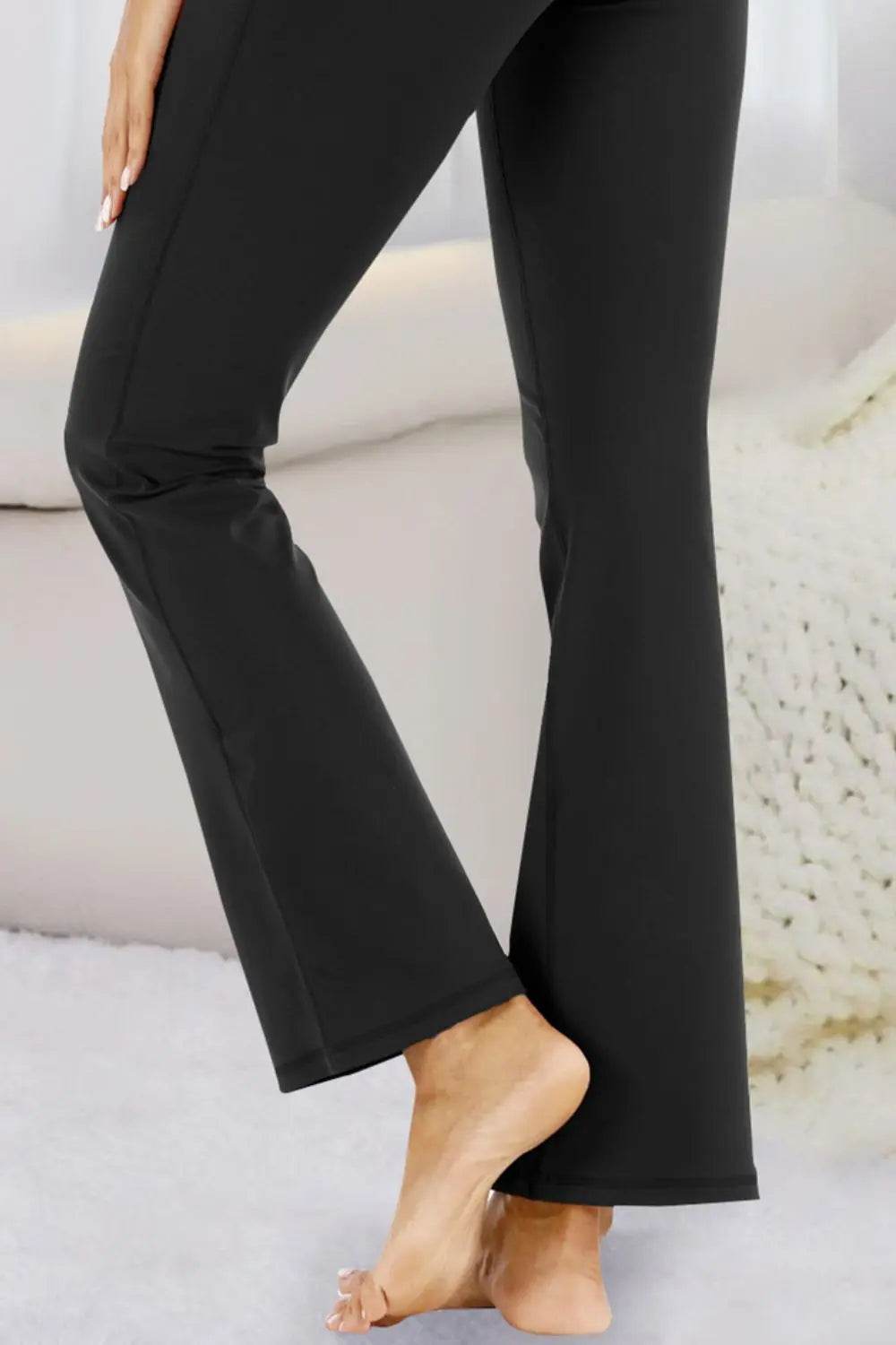 Pocketed High Waist Active Pants - Velveta Studio