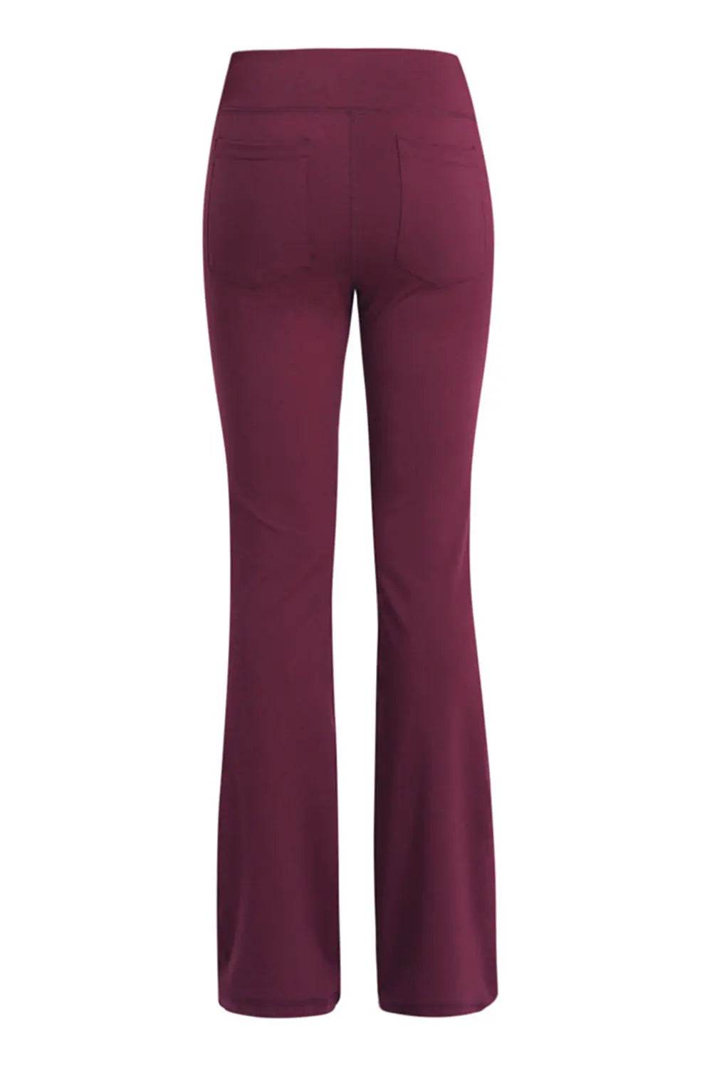 Pocketed High Waist Active Pants - Velveta Studio