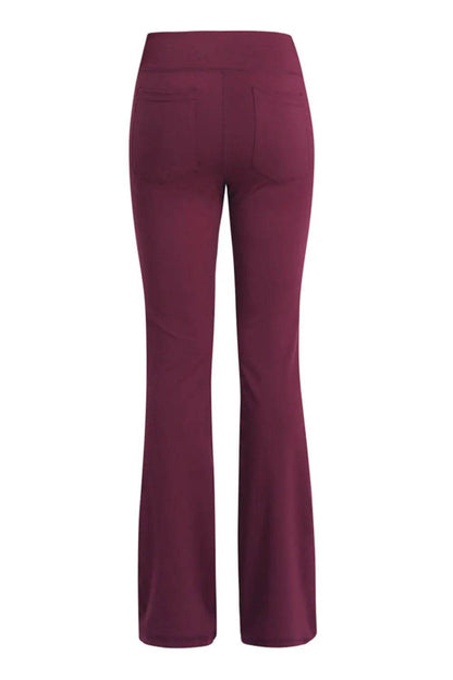 Pocketed High Waist Active Pants - Velveta Studio