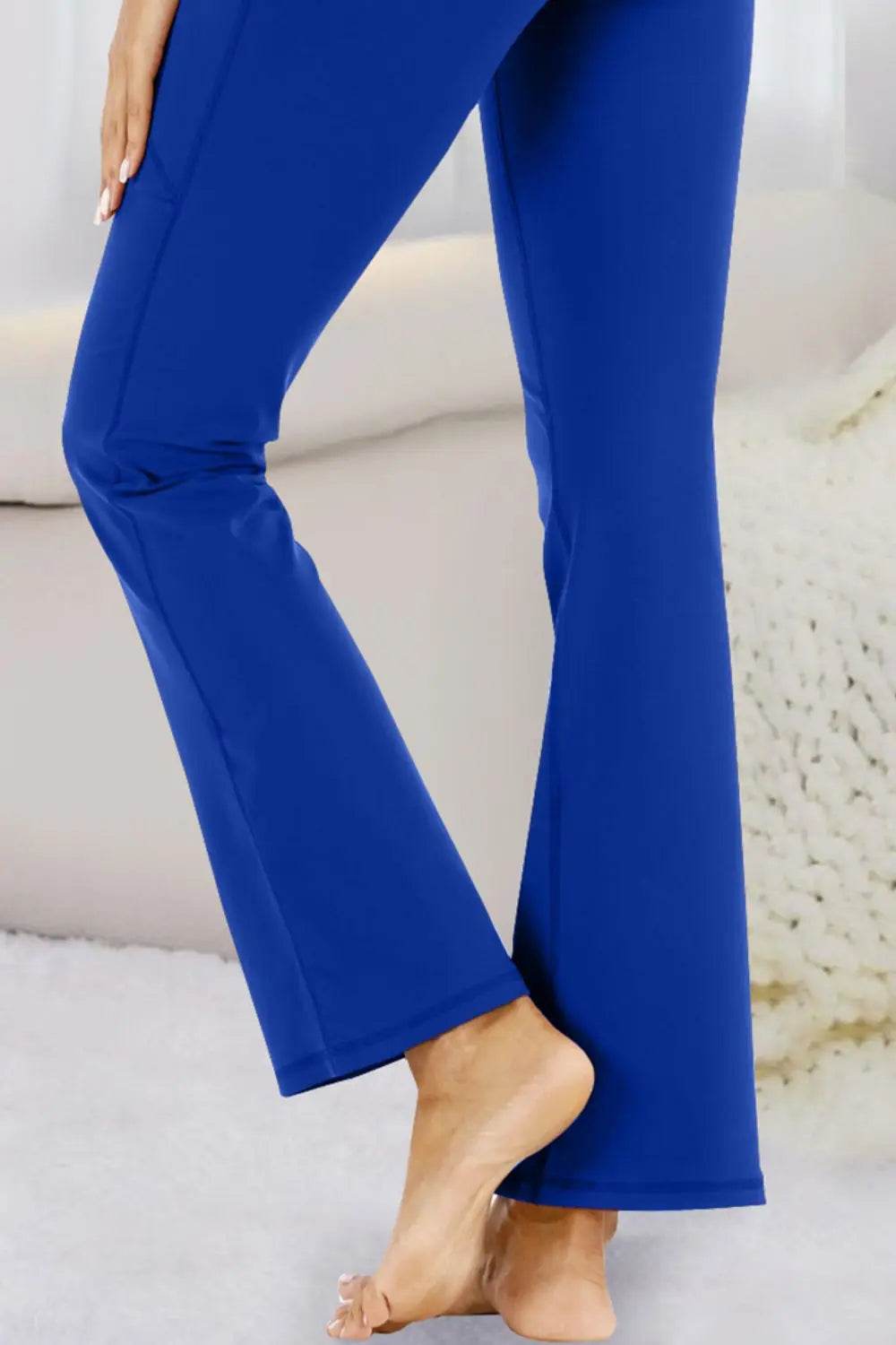 Pocketed High Waist Active Pants - Velveta Studio