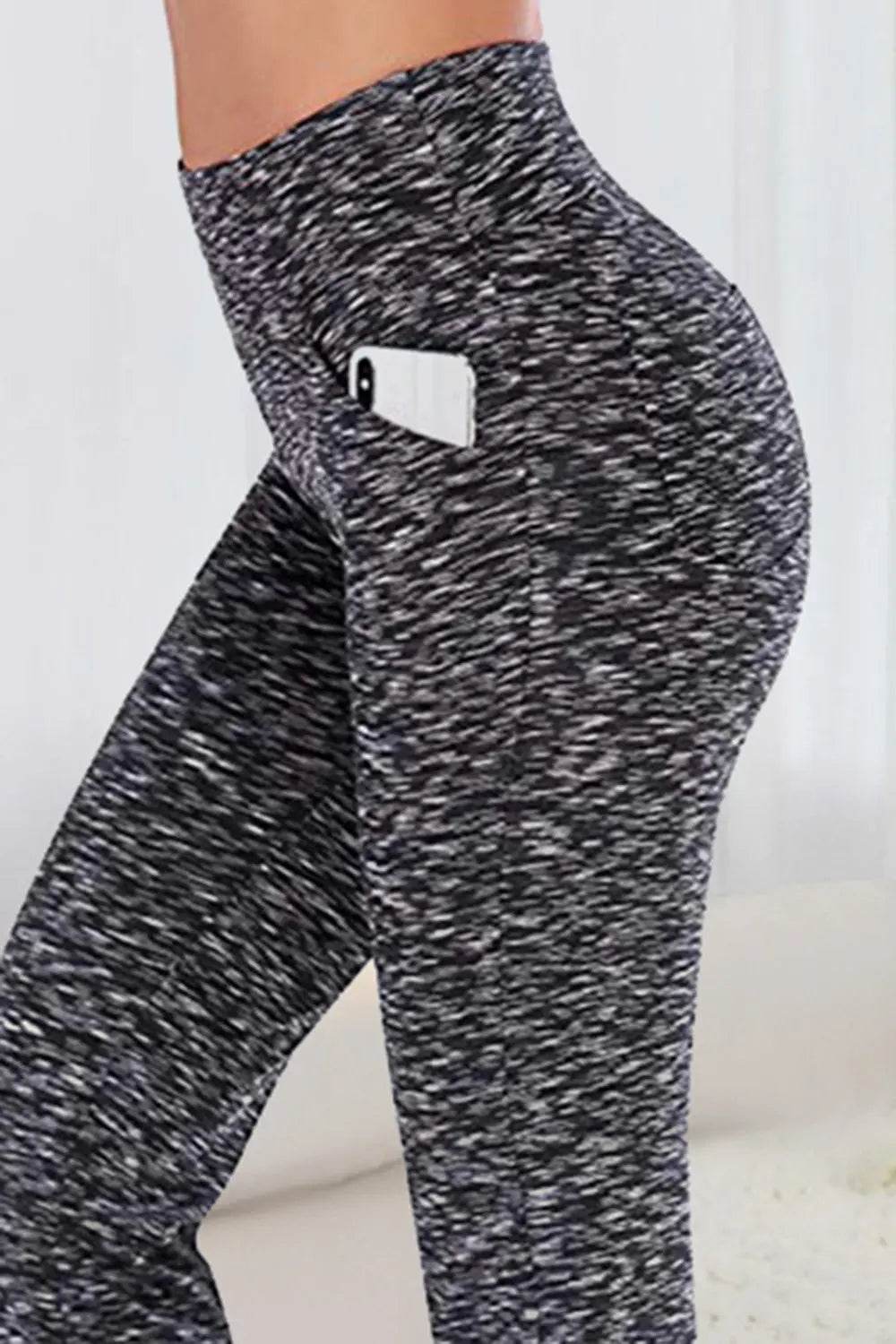 Pocketed High Waist Active Pants - Velveta Studio