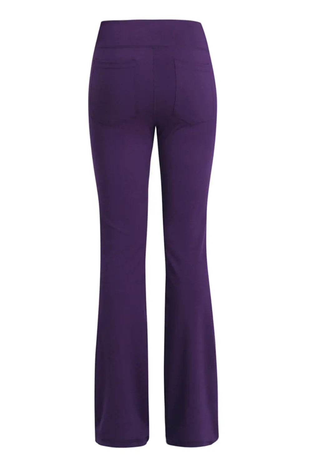 Pocketed High Waist Active Pants - Velveta Studio