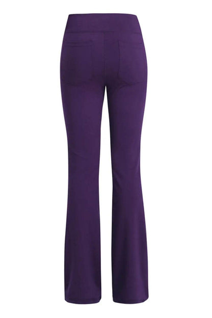 Pocketed High Waist Active Pants - Velveta Studio