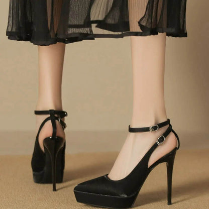 Point Toe Stiletto Pumps - Velveta Studio