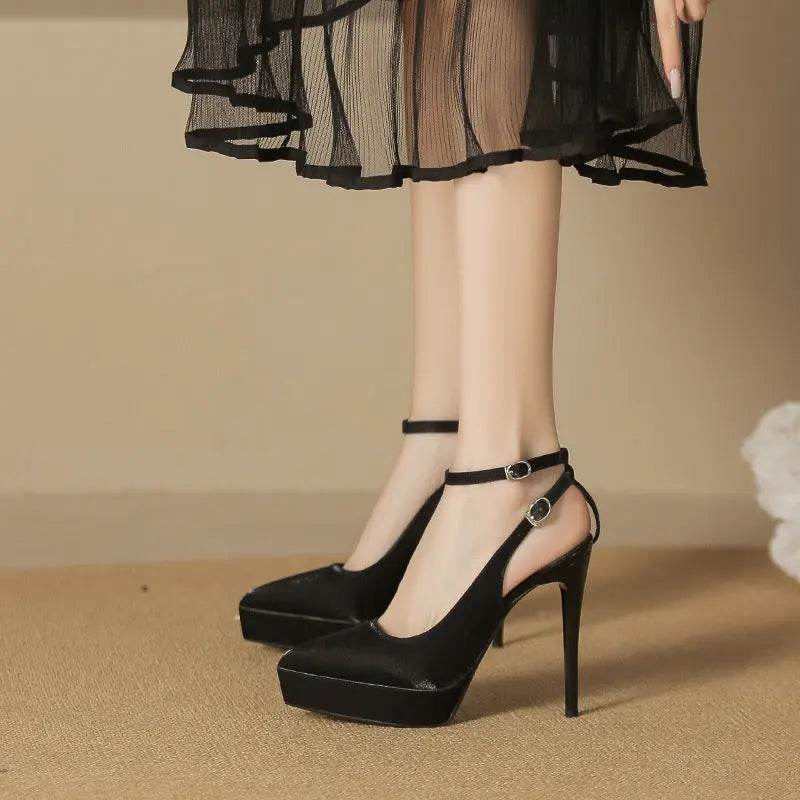 Point Toe Stiletto Pumps - Velveta Studio