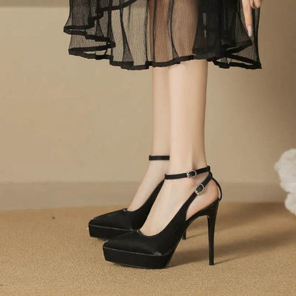 Point Toe Stiletto Pumps - Velveta Studio