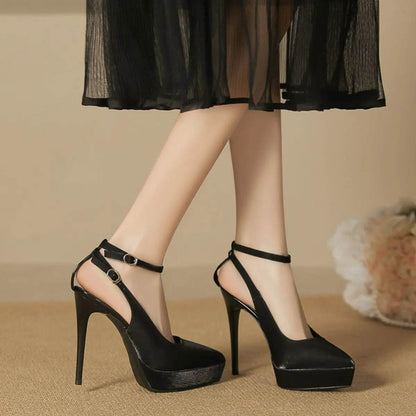 Point Toe Stiletto Pumps - Velveta Studio