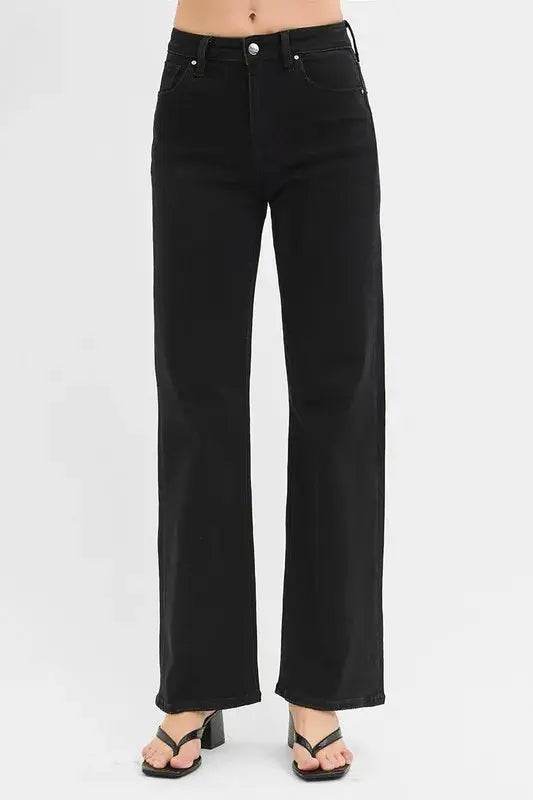 RISEN High Rise Wide Jeans - Velveta Studio