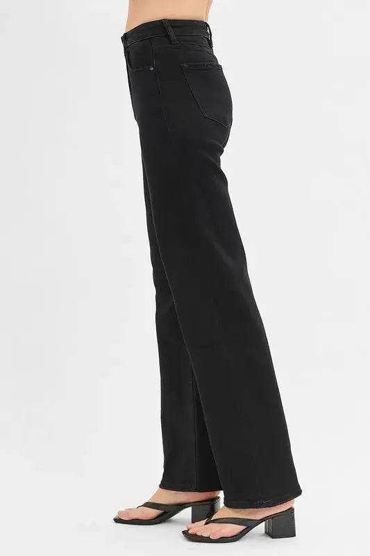 RISEN High Rise Wide Jeans - Velveta Studio