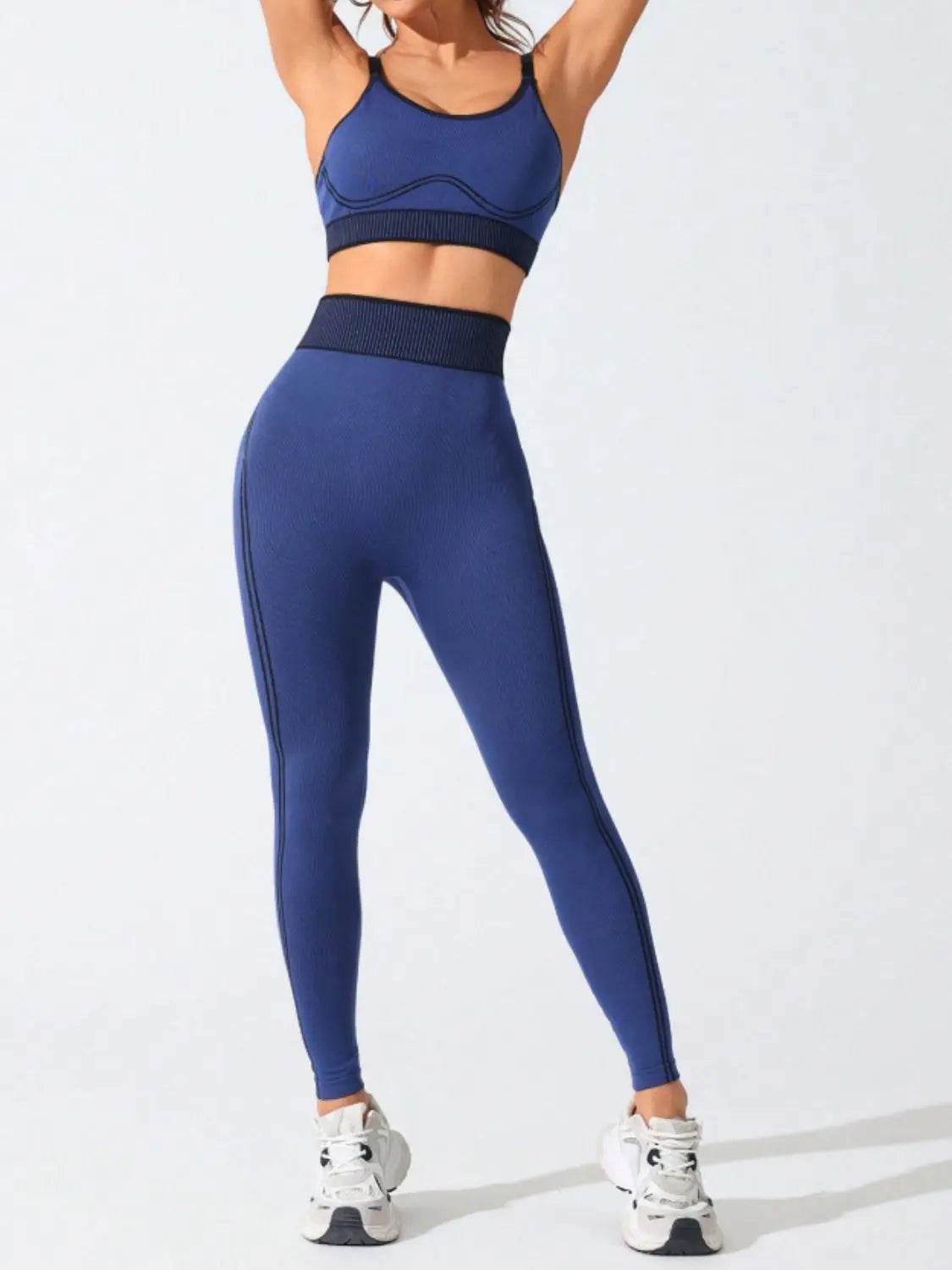 Scoop Neck Cami and High Waist Leggings Active Set - Velveta Studio