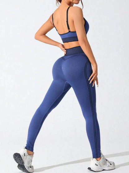 Scoop Neck Cami and High Waist Leggings Active Set - Velveta Studio