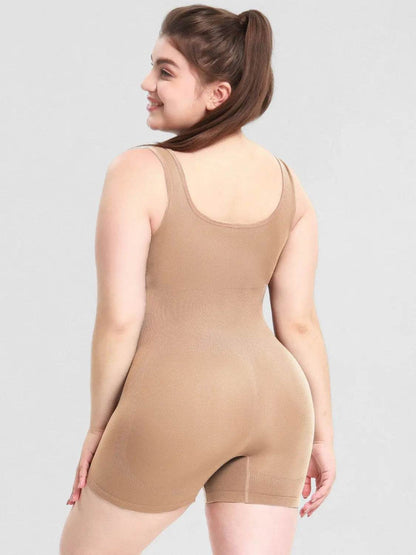 Scoop Neck Wide Strap Shaping Romper - Velveta Studio