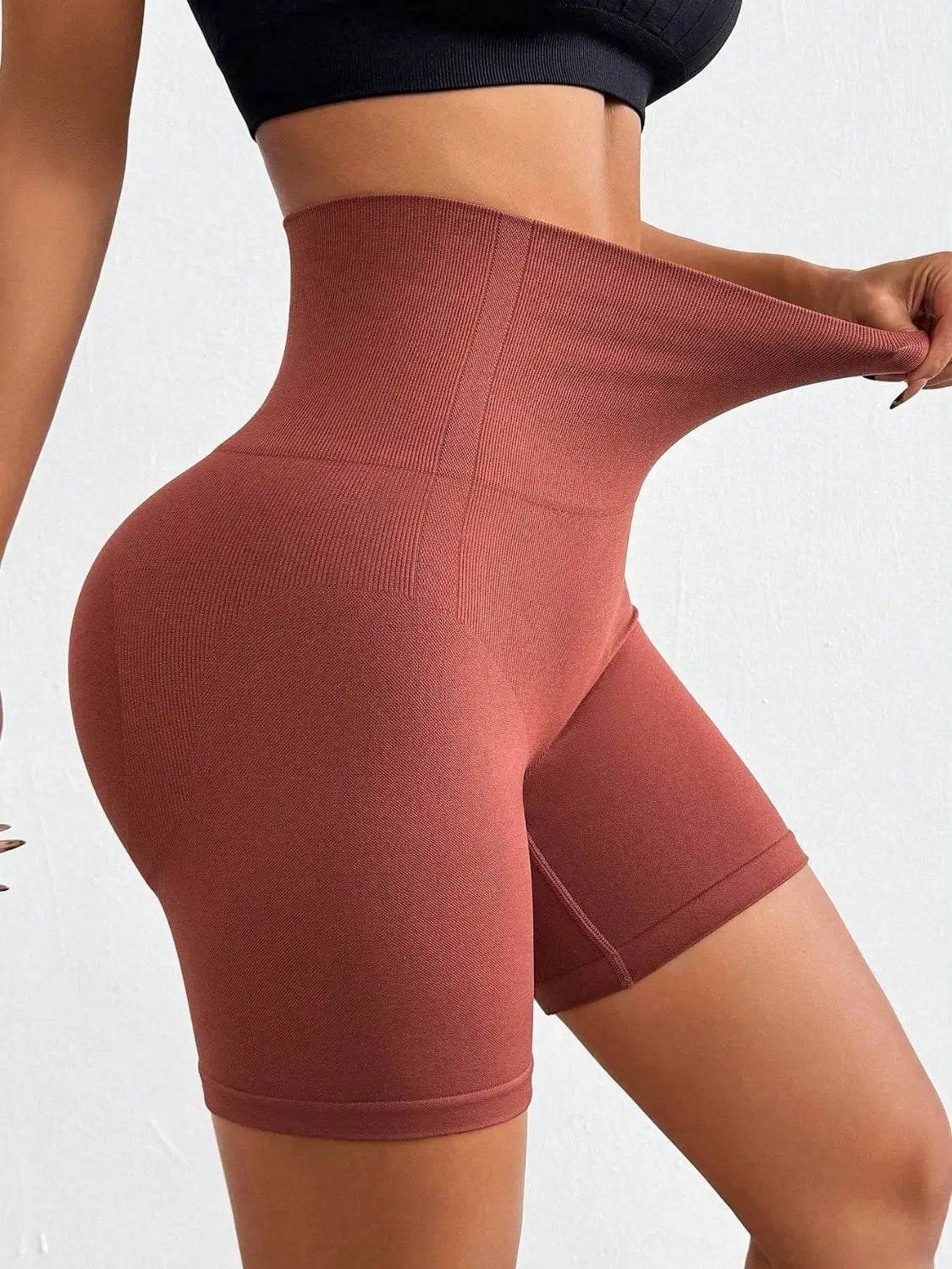Seamless High Waist Active Shorts - Velveta Studio
