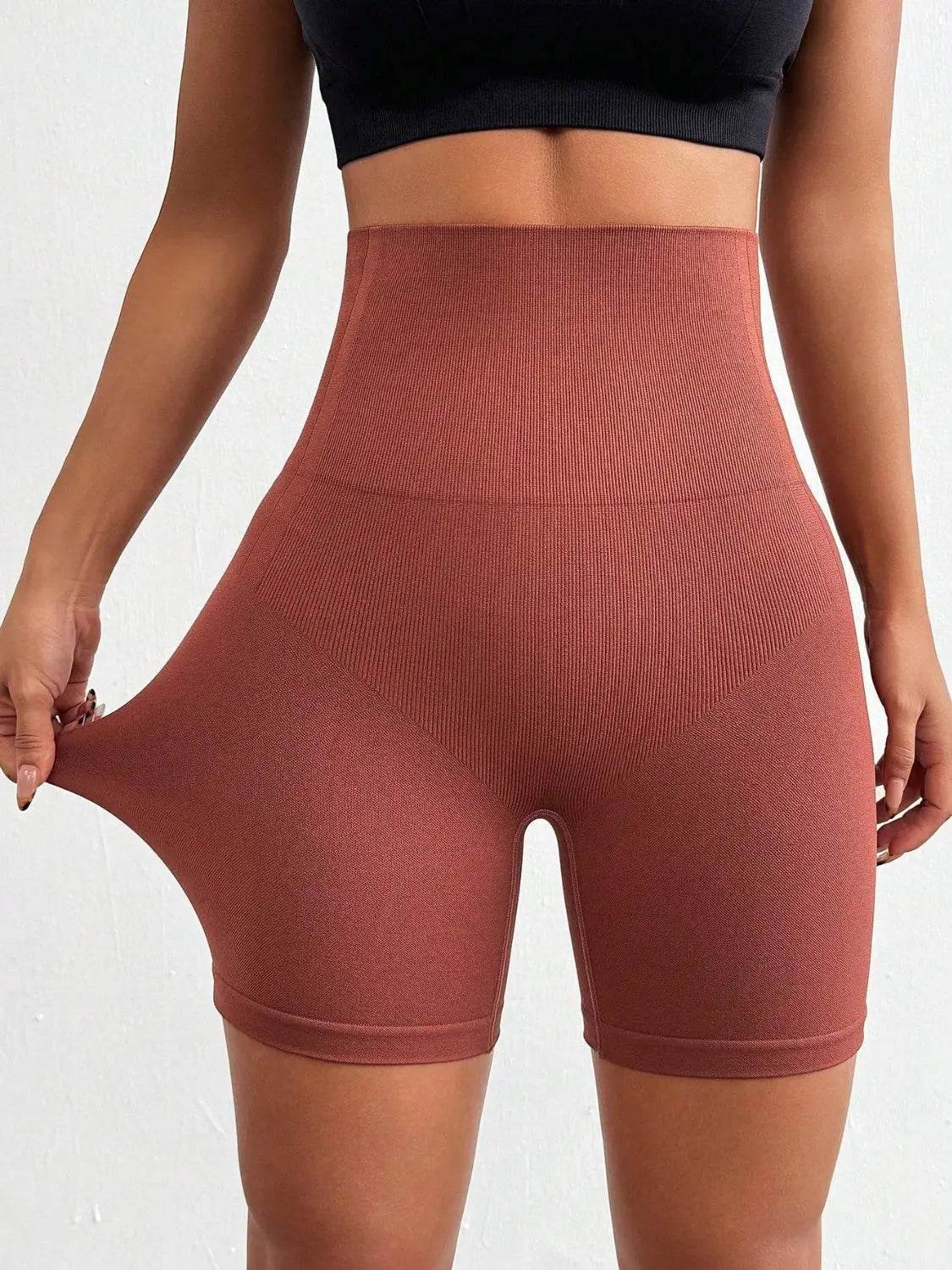Seamless High Waist Active Shorts - Velveta Studio