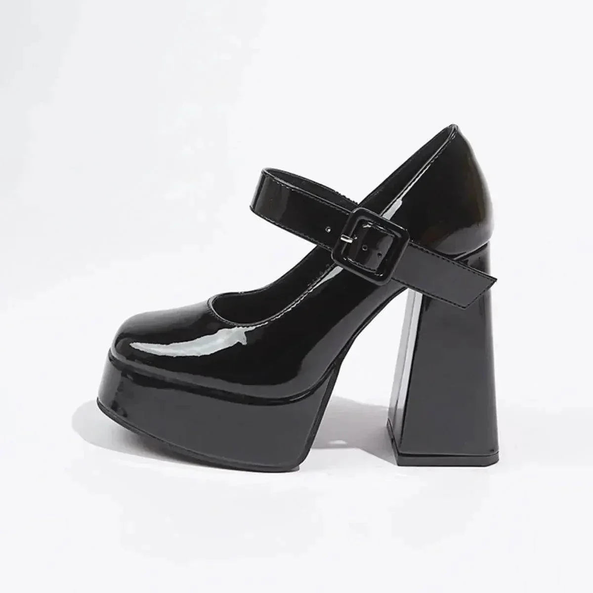 Square Toe Block Heels Pumps - Velveta Studio
