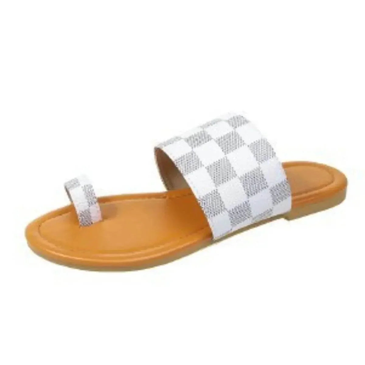 Toe Loop Flats Sandals - Velveta Studio
