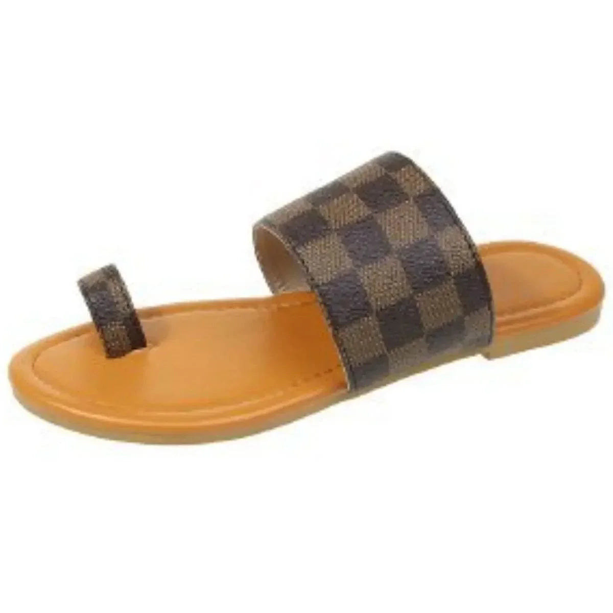 Toe Loop Flats Sandals - Velveta Studio