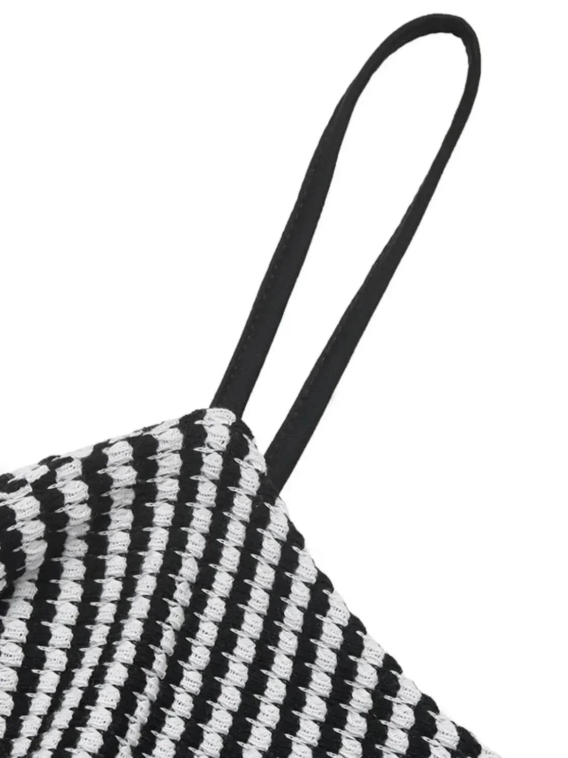Twisted Front Striped Romper - Velveta Studio