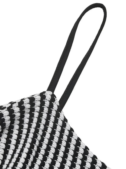 Twisted Front Striped Romper - Velveta Studio