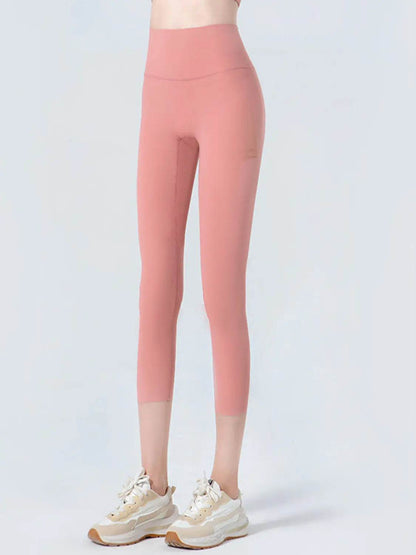 Wide Waistband Cropped Sports Leggings - Velveta Studio