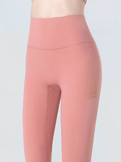 Wide Waistband Cropped Sports Leggings - Velveta Studio