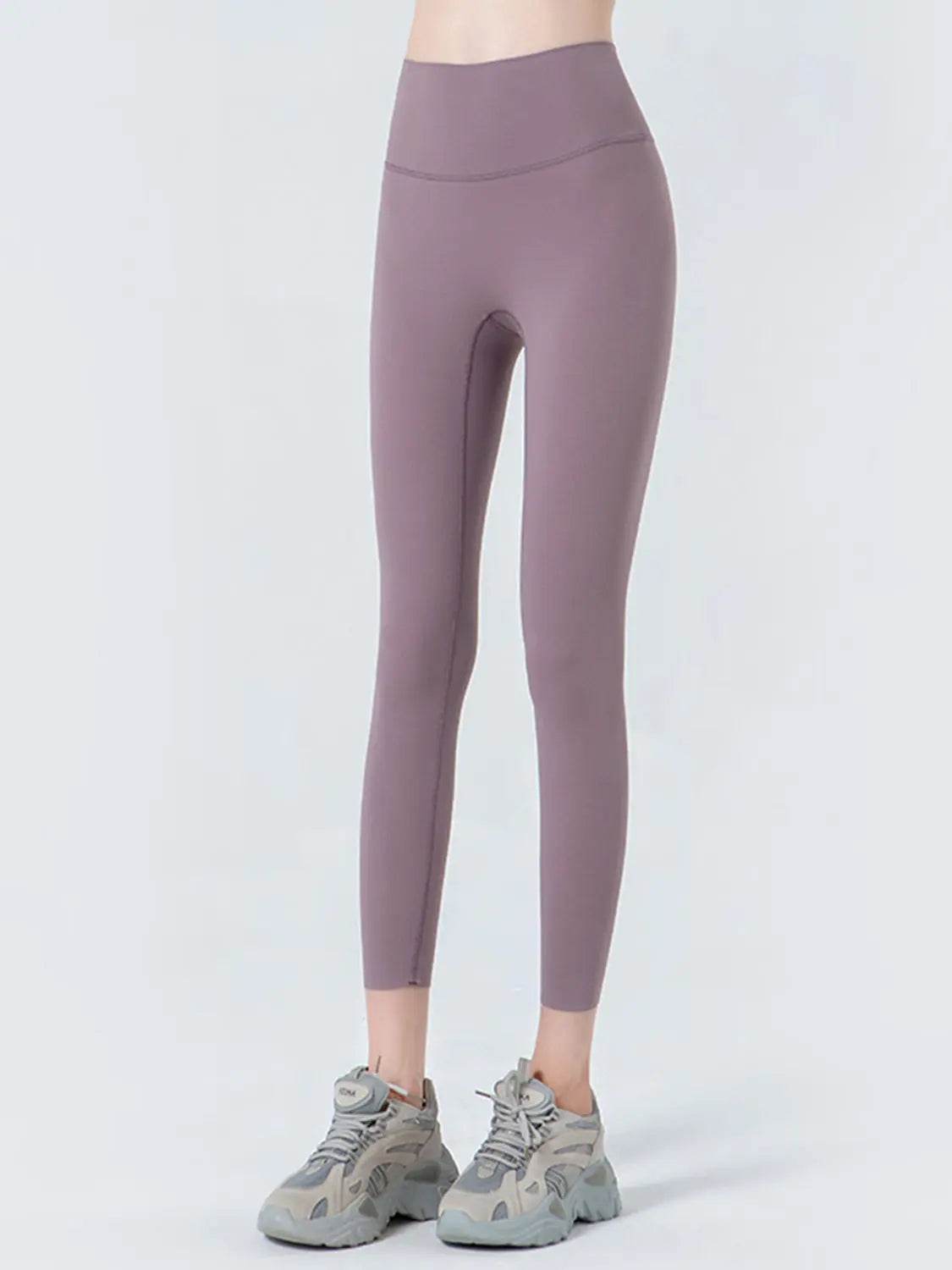 Wide Waistband Cropped Sports Leggings - Velveta Studio