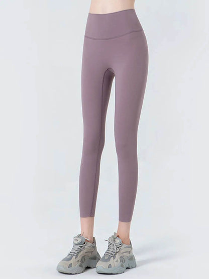 Wide Waistband Cropped Sports Leggings - Velveta Studio