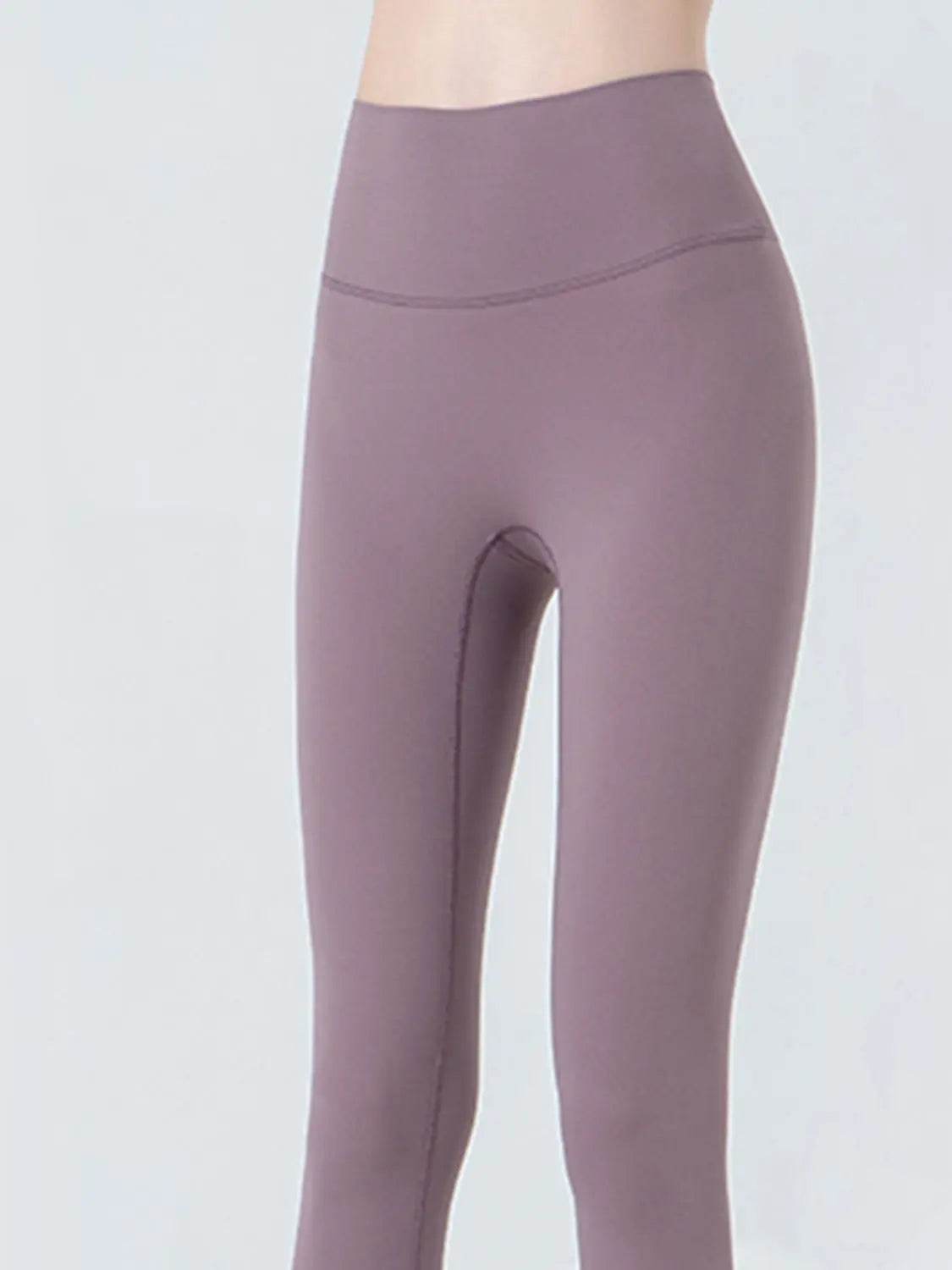 Wide Waistband Cropped Sports Leggings - Velveta Studio
