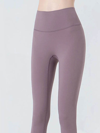Wide Waistband Cropped Sports Leggings - Velveta Studio