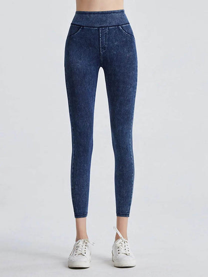 Wide Waistband Sports Leggings - Velveta Studio