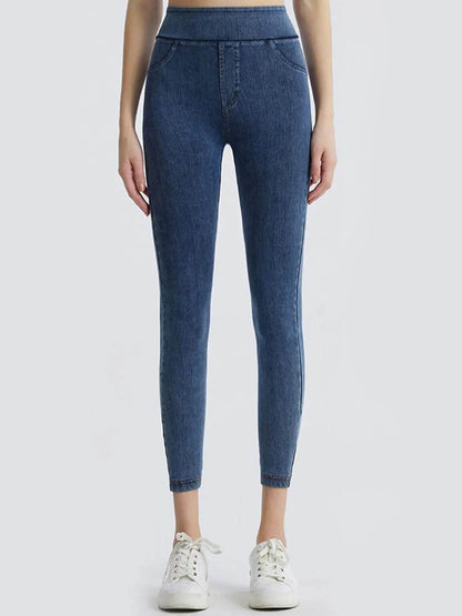 Wide Waistband Sports Leggings - Velveta Studio