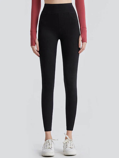 Wide Waistband Sports Leggings - Velveta Studio