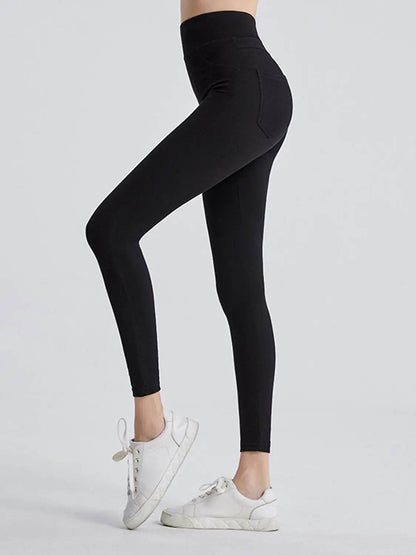 Wide Waistband Sports Leggings - Velveta Studio