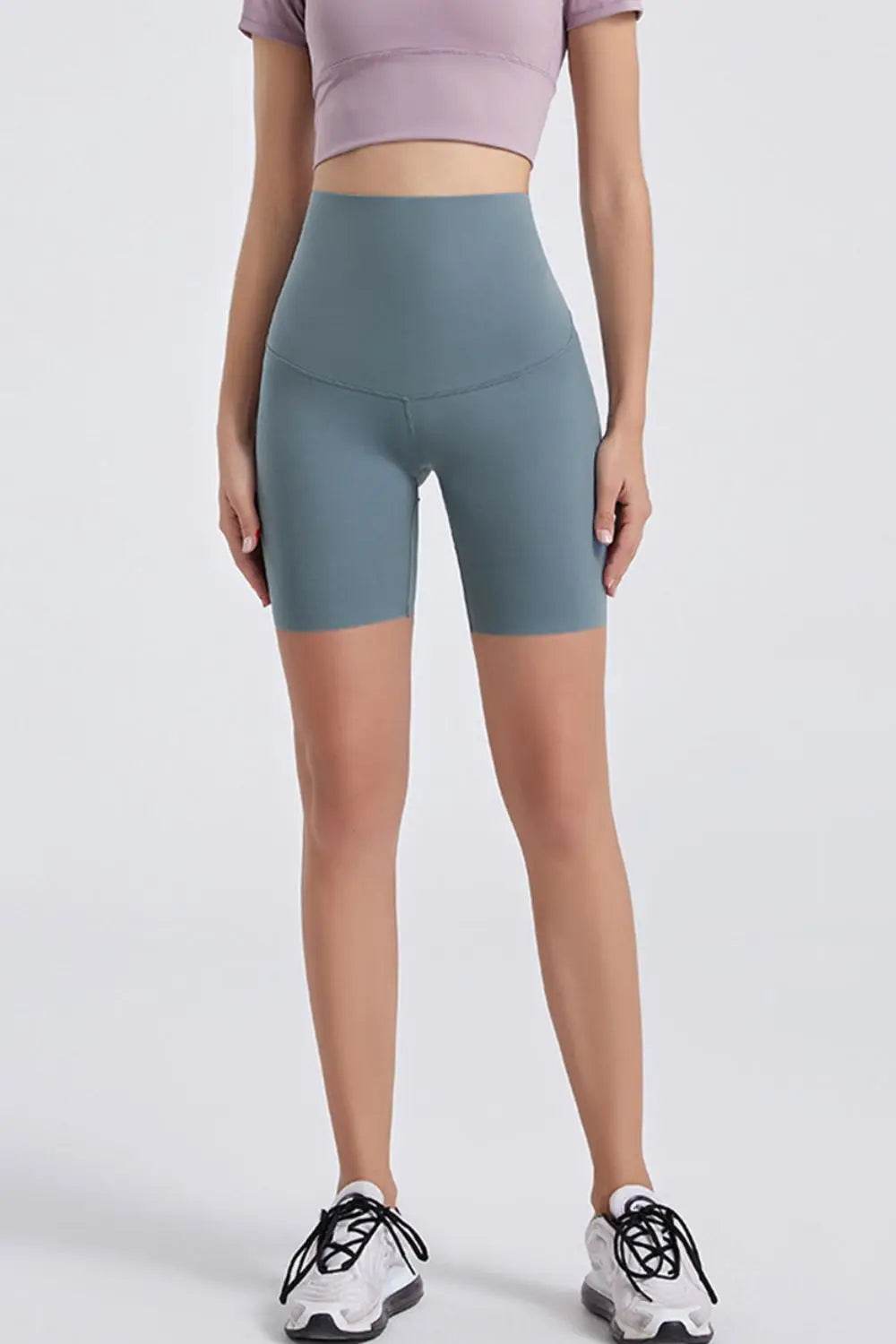 Wide Waistband Sports Shorts - Velveta Studio