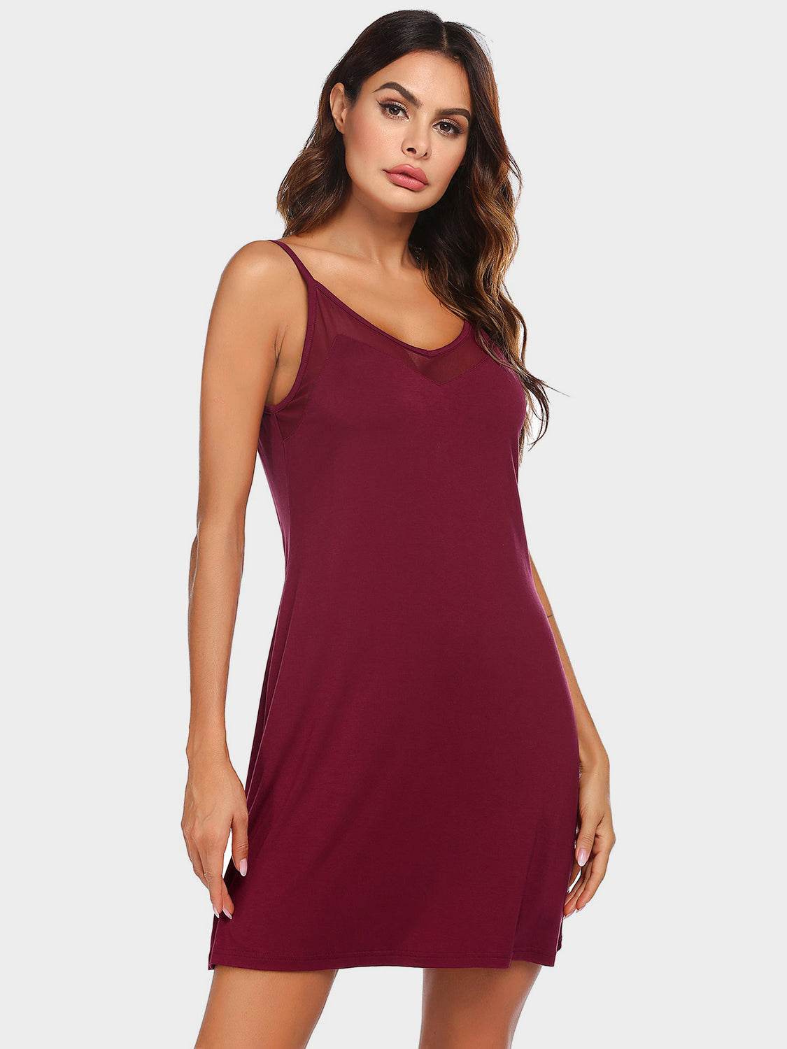 Scoop Neck Spaghetti Strap Lounge Dress - Velveta Studio