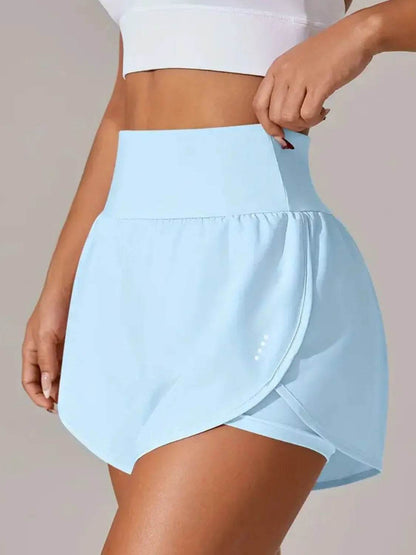 Pocketed High Waist Active Shorts - Velveta Studio
