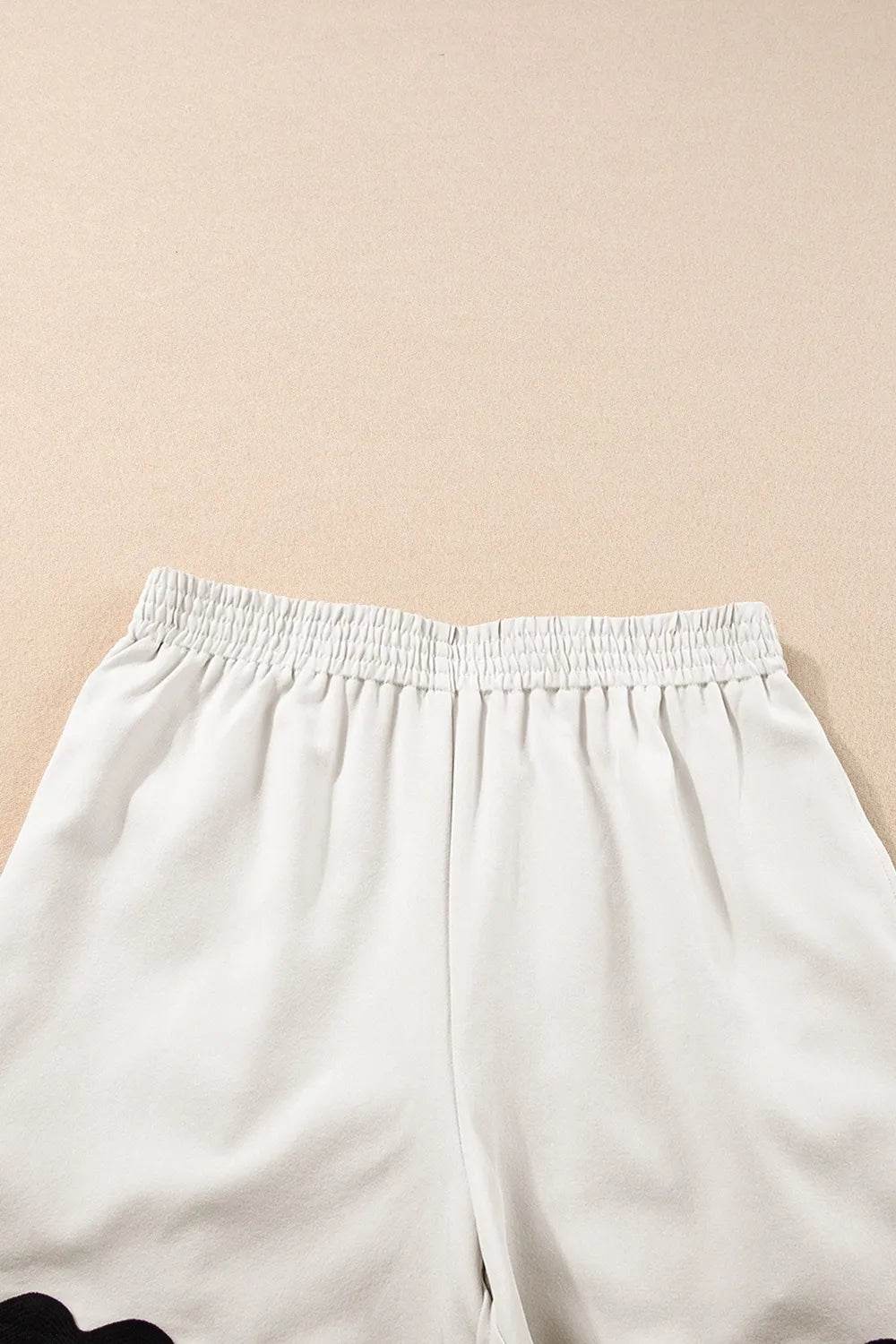 Ricrac Trim Tank Top and Elastic Waist Shorts Set - Velveta Studio