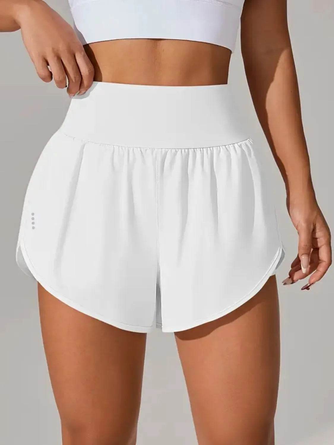 Pocketed High Waist Active Shorts - Velveta Studio