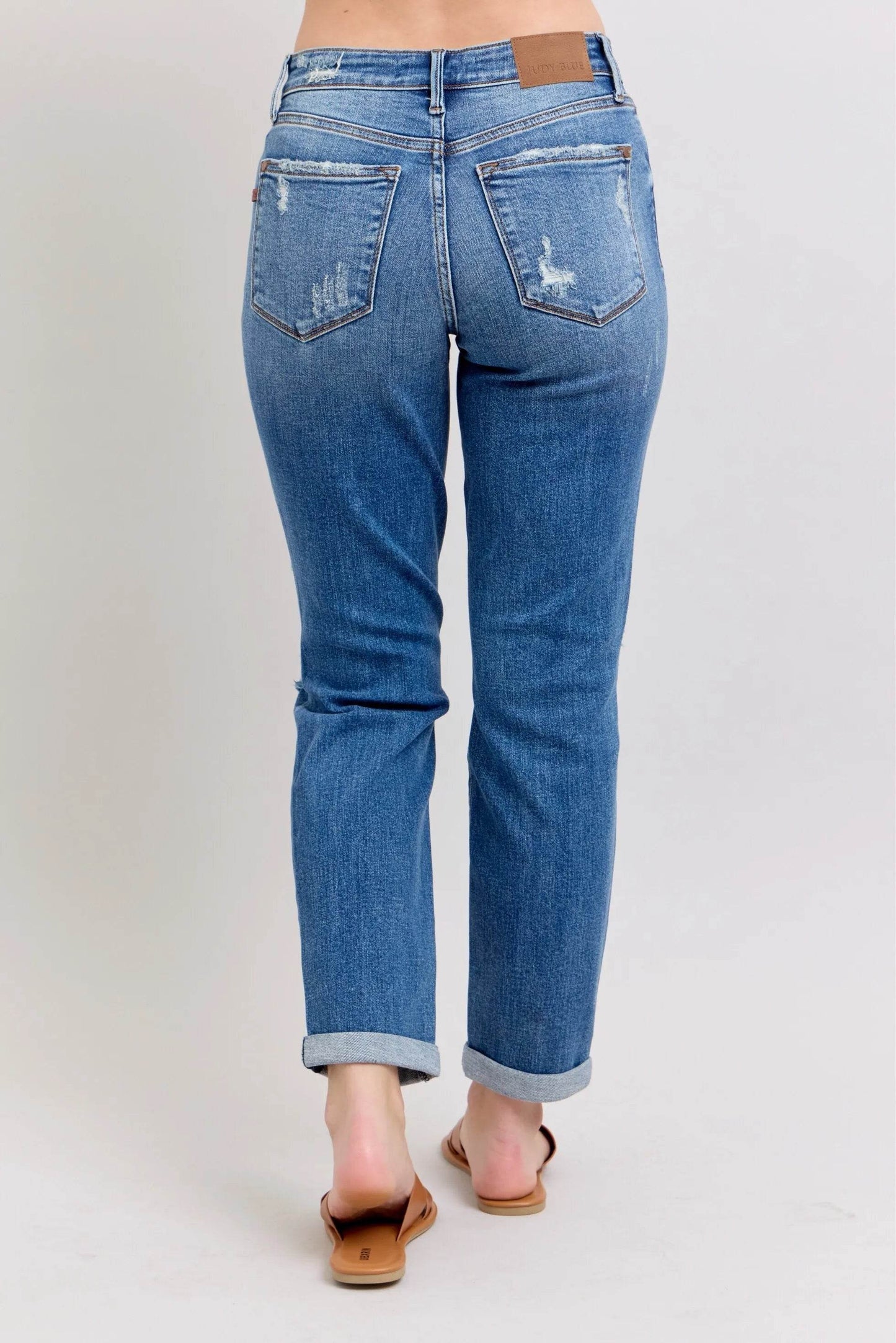 Premium Distressed Boyfriend Jeans - Velveta Studio